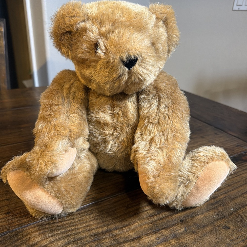 Vermont Teddy Bear Company 16" Plush Bear Made USA Shelburne VT Brown